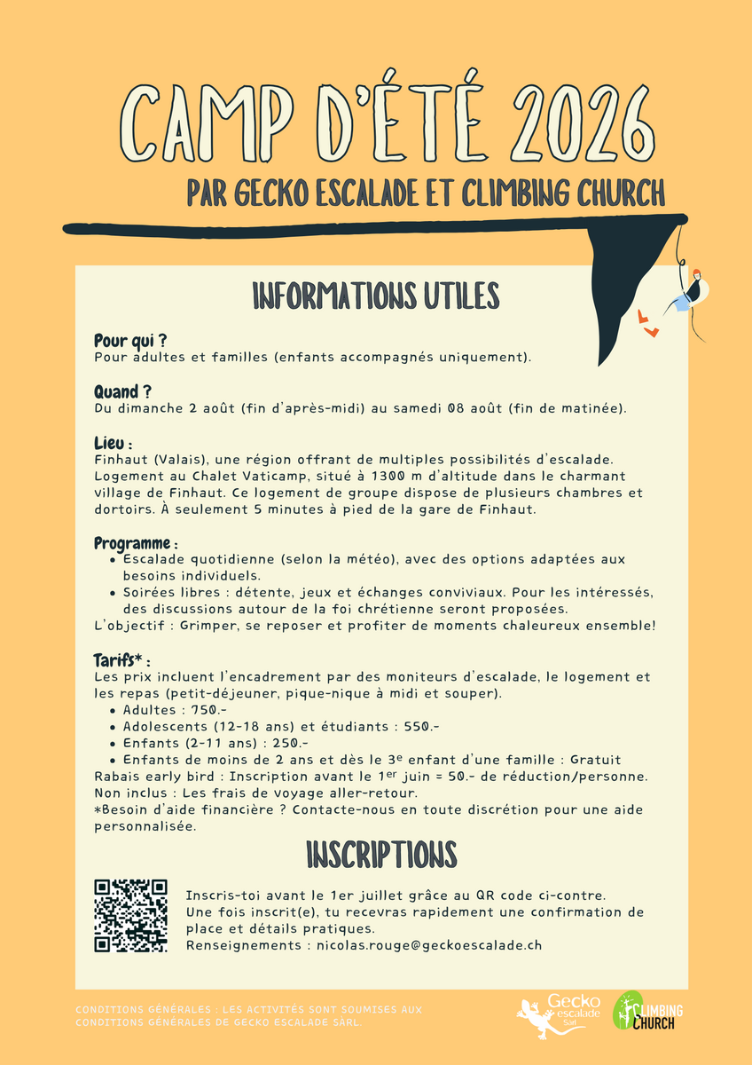 Camp dete 2026 Affiche Verso
